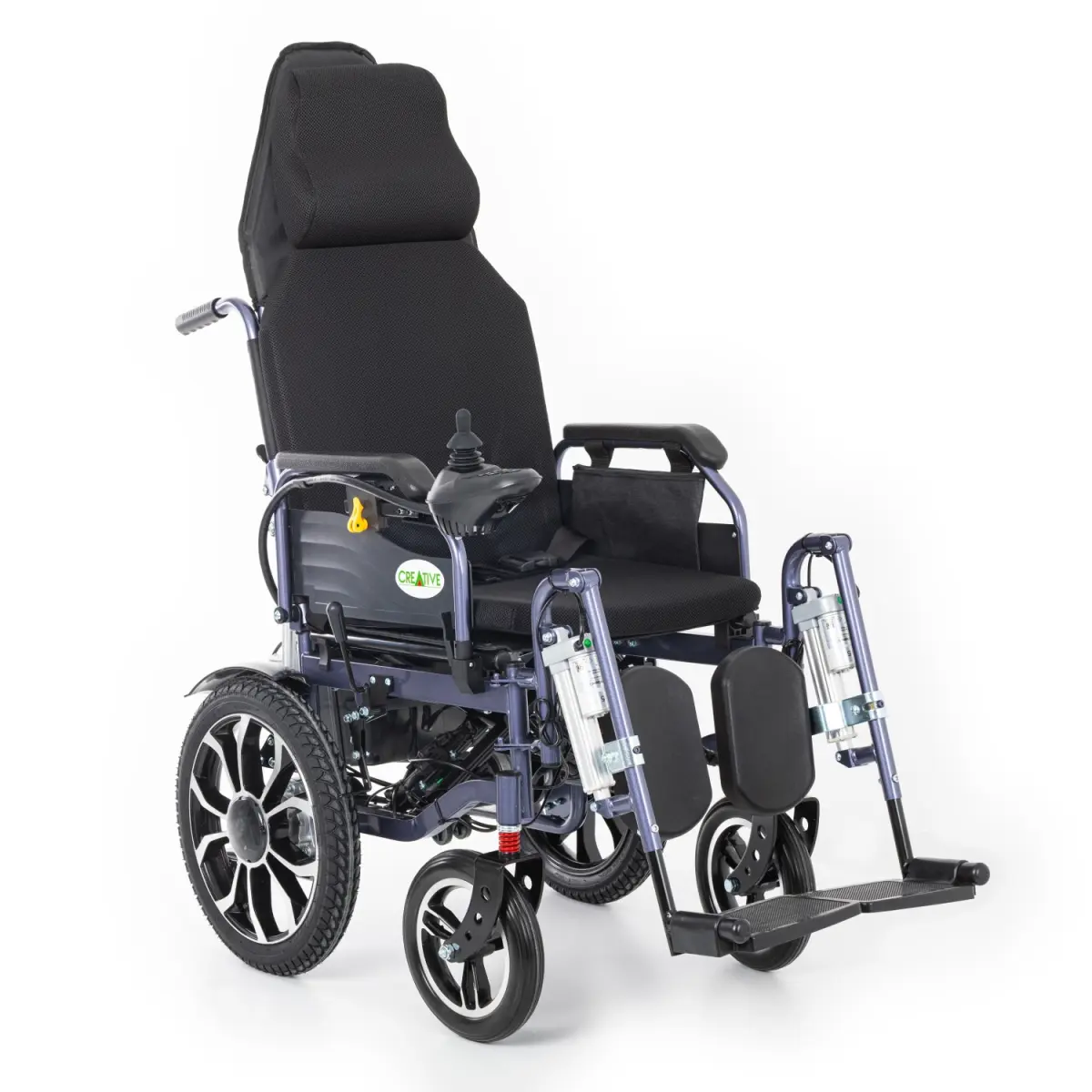 Creative CR-8012 Akülü Tekerlekli Sandalye (Motorlu Sırt Yatar ve Motorlu Ayak Kalkar)